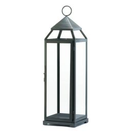 Gallery of Light Tall Brushed Silver Lantern