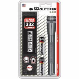 Mini Maglite LED PRO 2AA Gray Flashlgiht w Holster