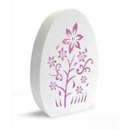 LED Egg Table Piece with Timer 22"H Paper - 3 AAA Batteries Not Included (Pack of 1)